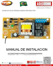 Manual CENTRAL ELECTRONICA MARCA PPA MOD.FACILITY TOP, Puertas y Portones Automaticos S.A. de C.V.